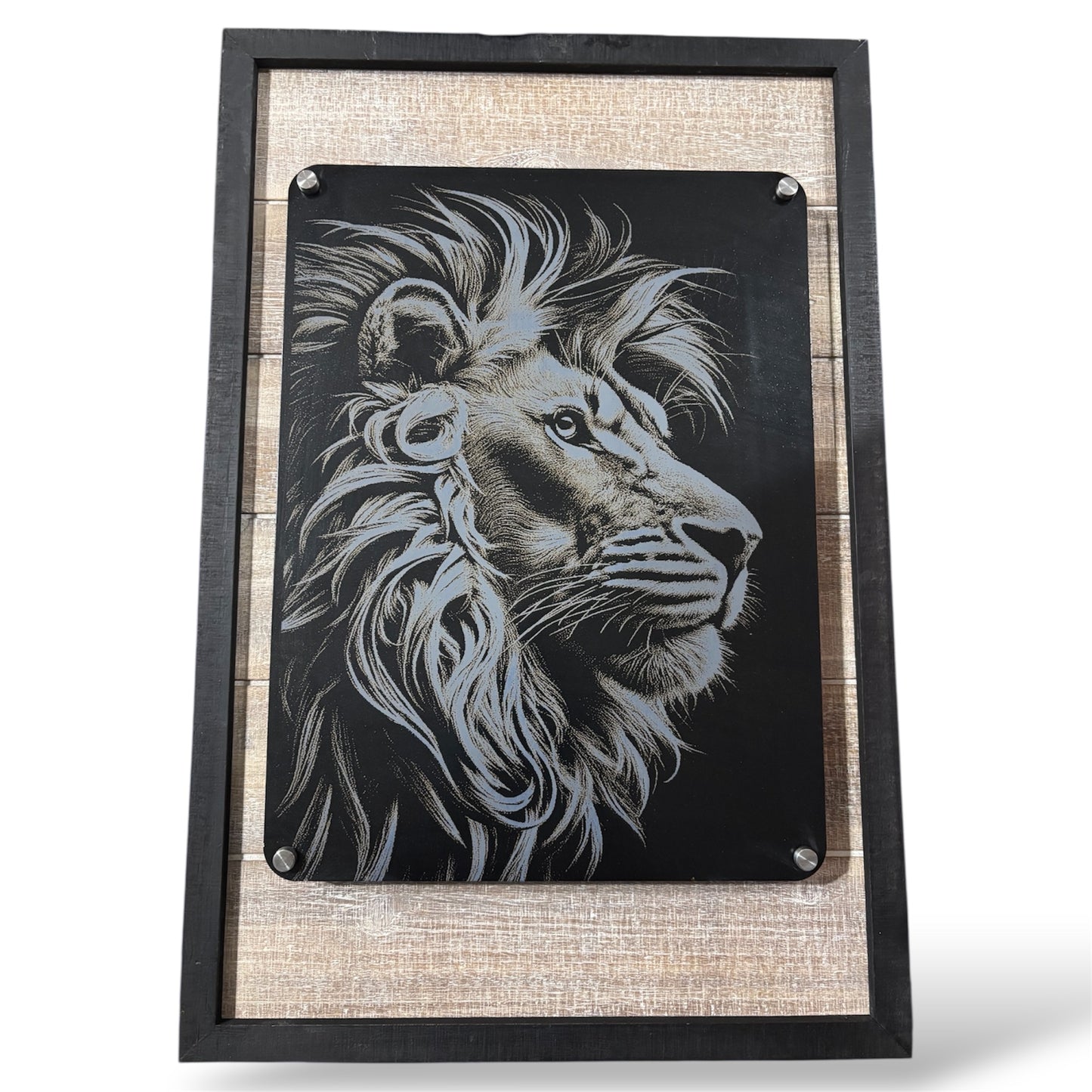 Engraved Aluminum Sign with Sleek Frame — Wall Art & Durable Decor