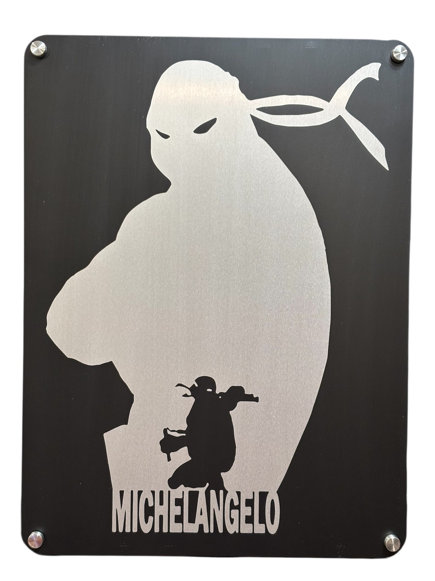 Engraved Aluminum Sign with Standoff — Wall Art & Durable Decor